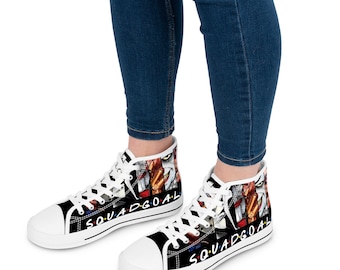 Horror Movie Character High-Top Sneakers: Halloween Shoes