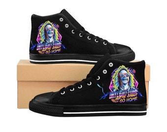 Freddy Krueger High-Top Sneakers: Men's Halloween Horror Shoes