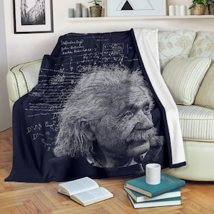 FLASH SALE -Blanket, Albert Einstein Premium Blanket Blanket, Physics Gift Blanket