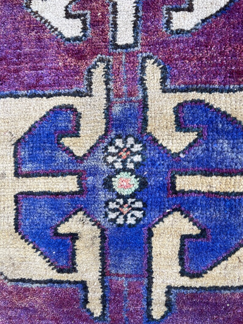 Small Rug Faded Rug Nomadic Rug Entry Rug Turkish Rug Etsy