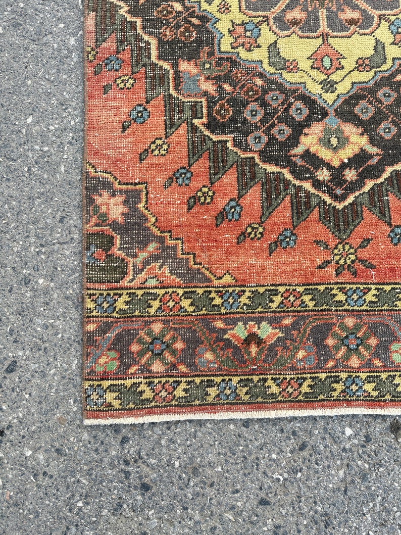 Extra Long Runner Rug Antique Runner Rug Blue Runner Rug Etsy