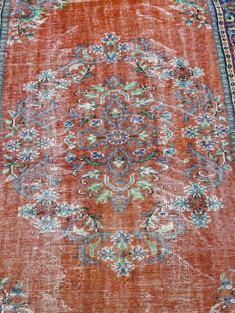 turkish rug wool rug/ bohemian rug pastel color rug/vintage area rug/ oushak rug turkey rug /boho rug /1.8x11.5 feet / turkish rug wool rug/ bohemian rug pastel color rug/vintage area rug/ oushak rug turkey rug /boho rug /1.8x11.5 feet /