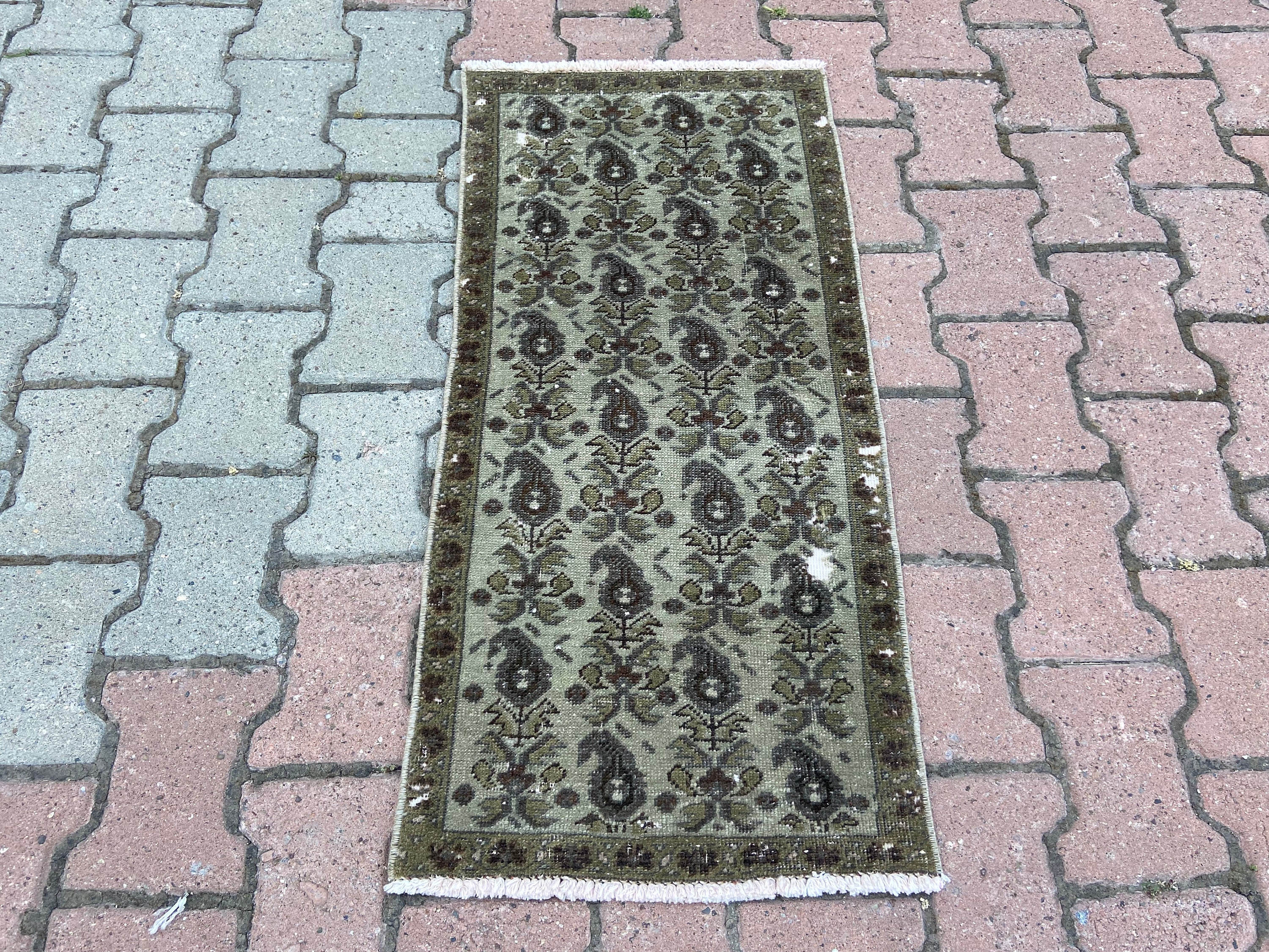 Brown Runner Rug, Southwestern