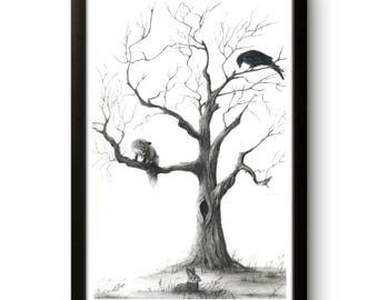 【古】172 子華筆　水墨画 パンダ 竹の描写　色紙　中国 水墨画 / 水墨画集 中国画集 墨彩画 絵手紙 日本画 [梅蘭竹菊