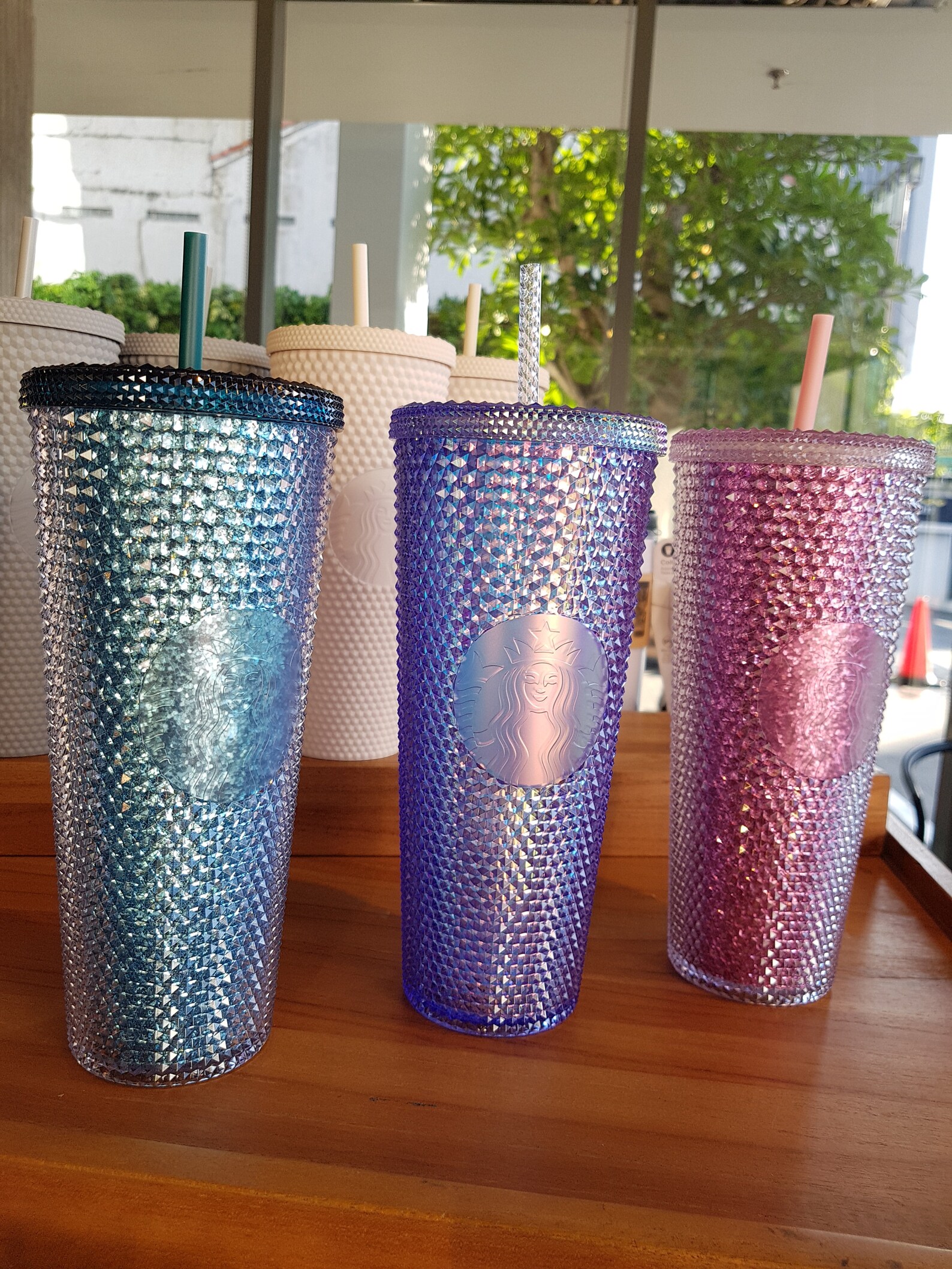Starbucks Bling Studded Glittery Blue Cold Cup 2021 Edición Etsy España