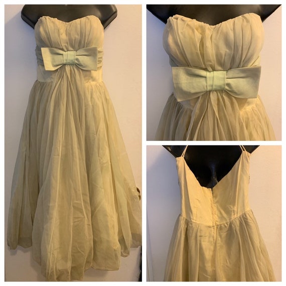 Vintage prom dress - 1950s party dress, early 1960