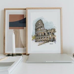 Art print &quot;Colosseum&quot;, achitecture, Wall Decor by Brenda Taga