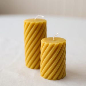 Handmade Beeswax Pillar Candle: Non-Toxic, Allergy Friendly