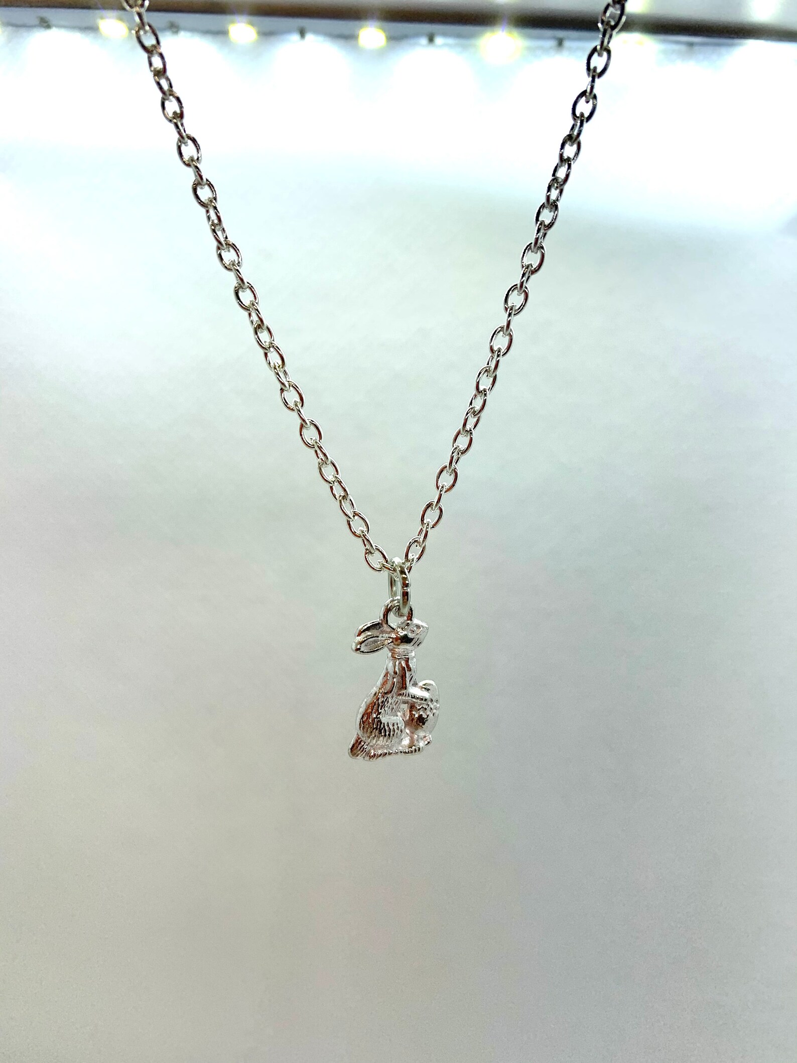 Rabbit Necklace Etsy