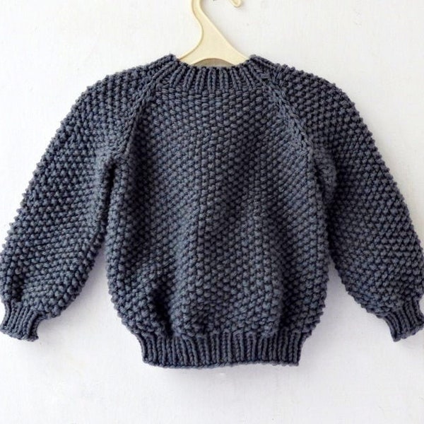 Knitting Pattern - Rice pullover (seamless). Sizes: 3-4 (5-6) 7-8 (9-10) 11-12 years. Download PDF in English