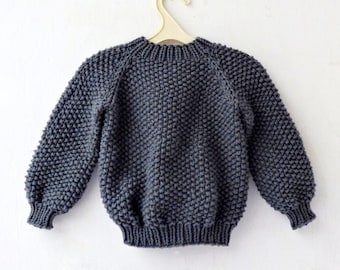 Knitting Pattern - Rice pullover (seamless). Sizes: 3-4 (5-6) 7-8 (9-10) 11-12 years. Download PDF in English