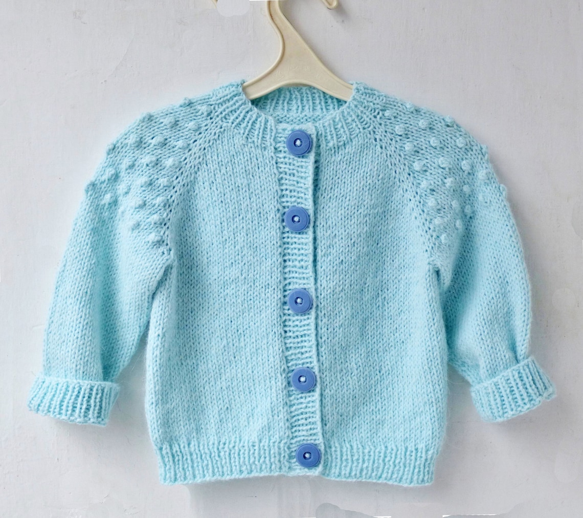 Knitting Pattern Lily Cardigan top-down. Sizes: 3-4 Years | Etsy