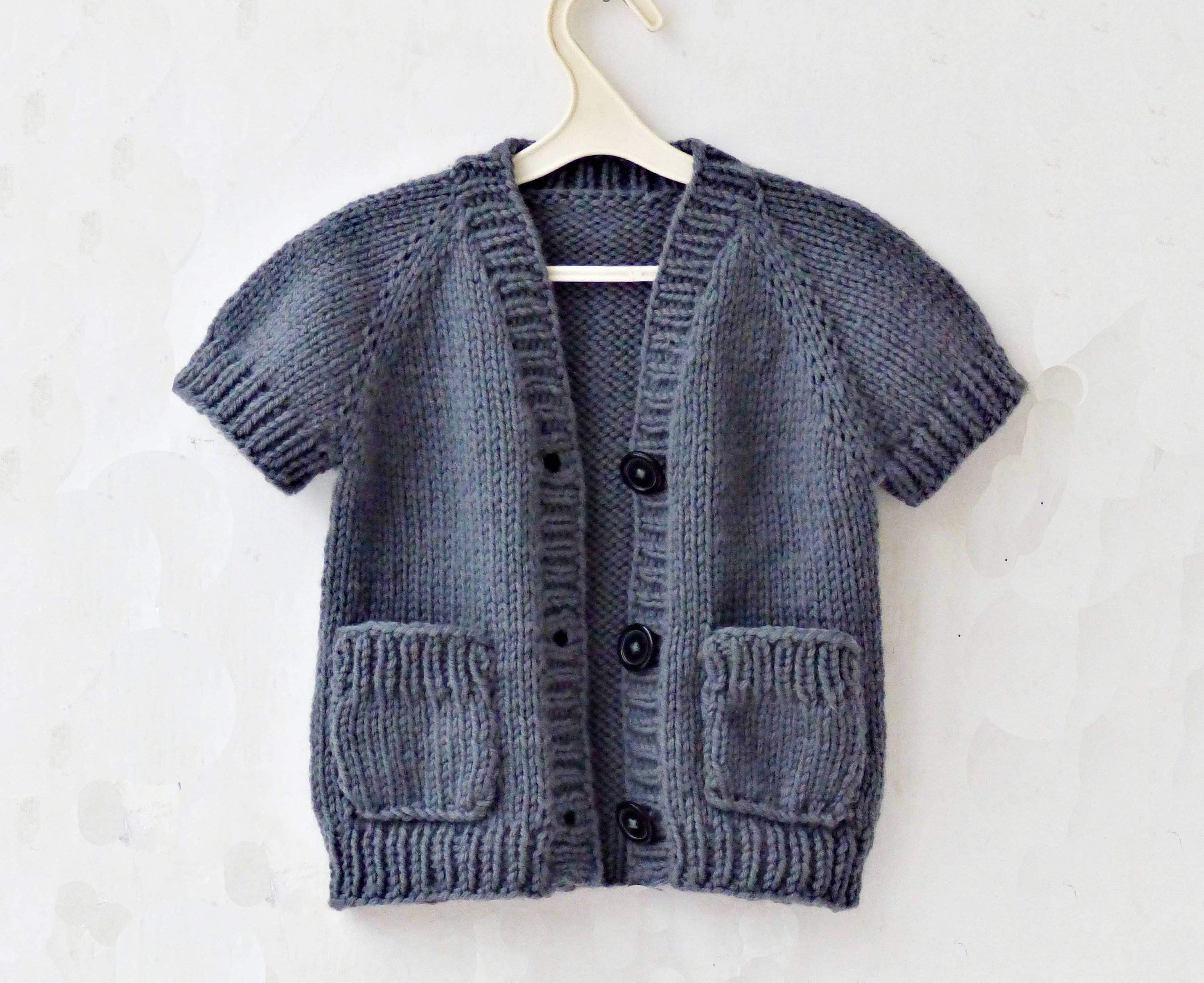 Knitting Pattern Iris Vest top-down. Sizes: 3-4 Years 5-6 - Etsy