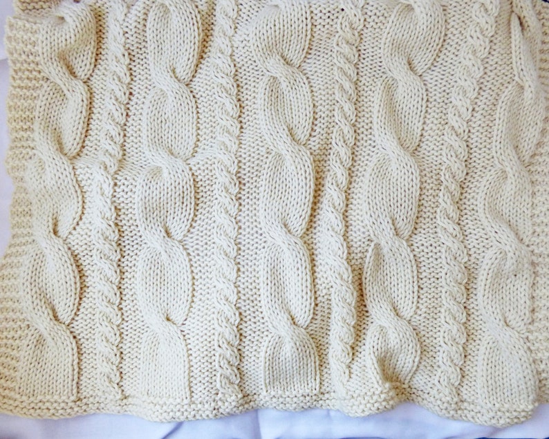 Knitting Pattern the Cozy Blanket. Sizes: Crib 32x40 Inch - Etsy