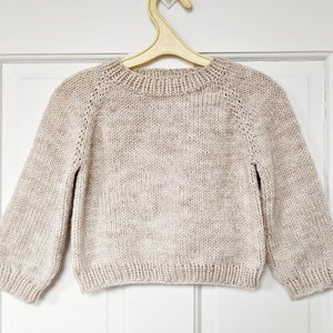 Knitting Pattern the Poppy Pullover seamless. Sizes: 3-4 - Etsy