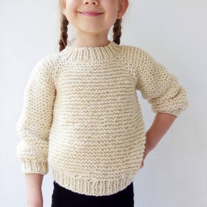 Mere Kids Pullover Knitting Pattern PDF (EN) | Seamless Top-Down | 3–12 Years