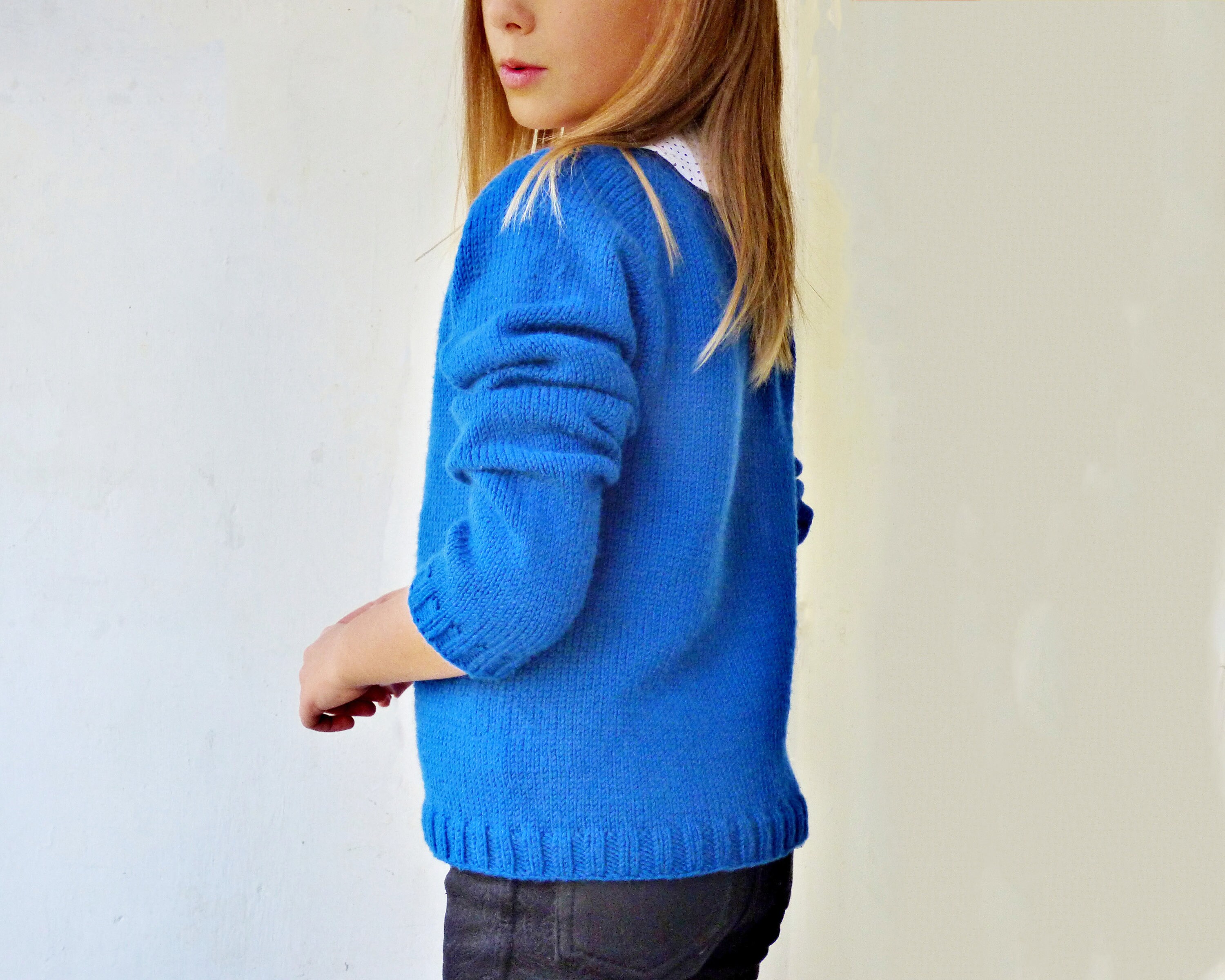 Knitting Pattern the Nove Sweater topdown. Sizes 34 Etsy