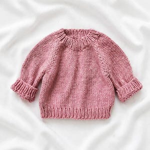 Poppy Baby Pullover Knitting Pattern PDF (EN) | Seamless Top-Down | 0–24 Months