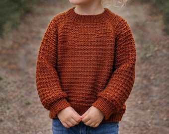 Skylar Kids Pullover Knitting Pattern PDF (EN) | Seamless Top-Down | 3–12 Years