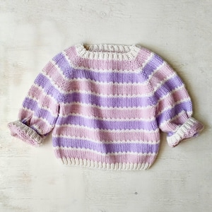 Sori Baby Pullover Knitting Pattern PDF (EN) | Seamless Top-Down Raglan Sweater | Sizes 0–24 Months