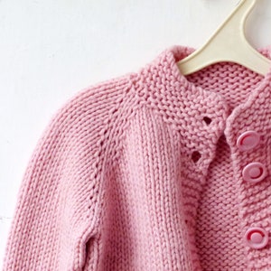 Knitting Pattern the Pouder Cardigan top-down. Sizes: 3-4 - Etsy