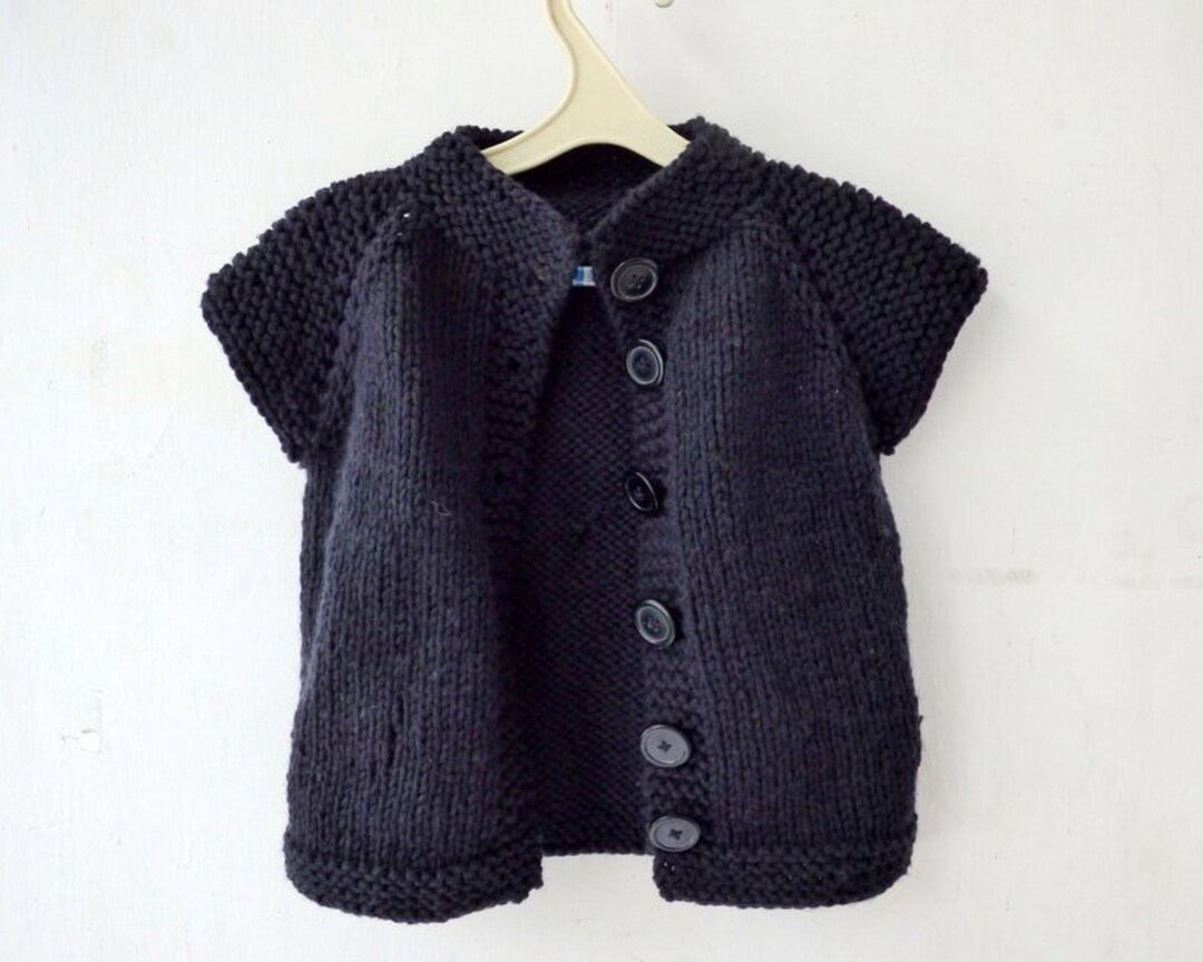 Knitting Pattern the Morroy Vest Sizes: 3-4 (5-6) 7-8 (9