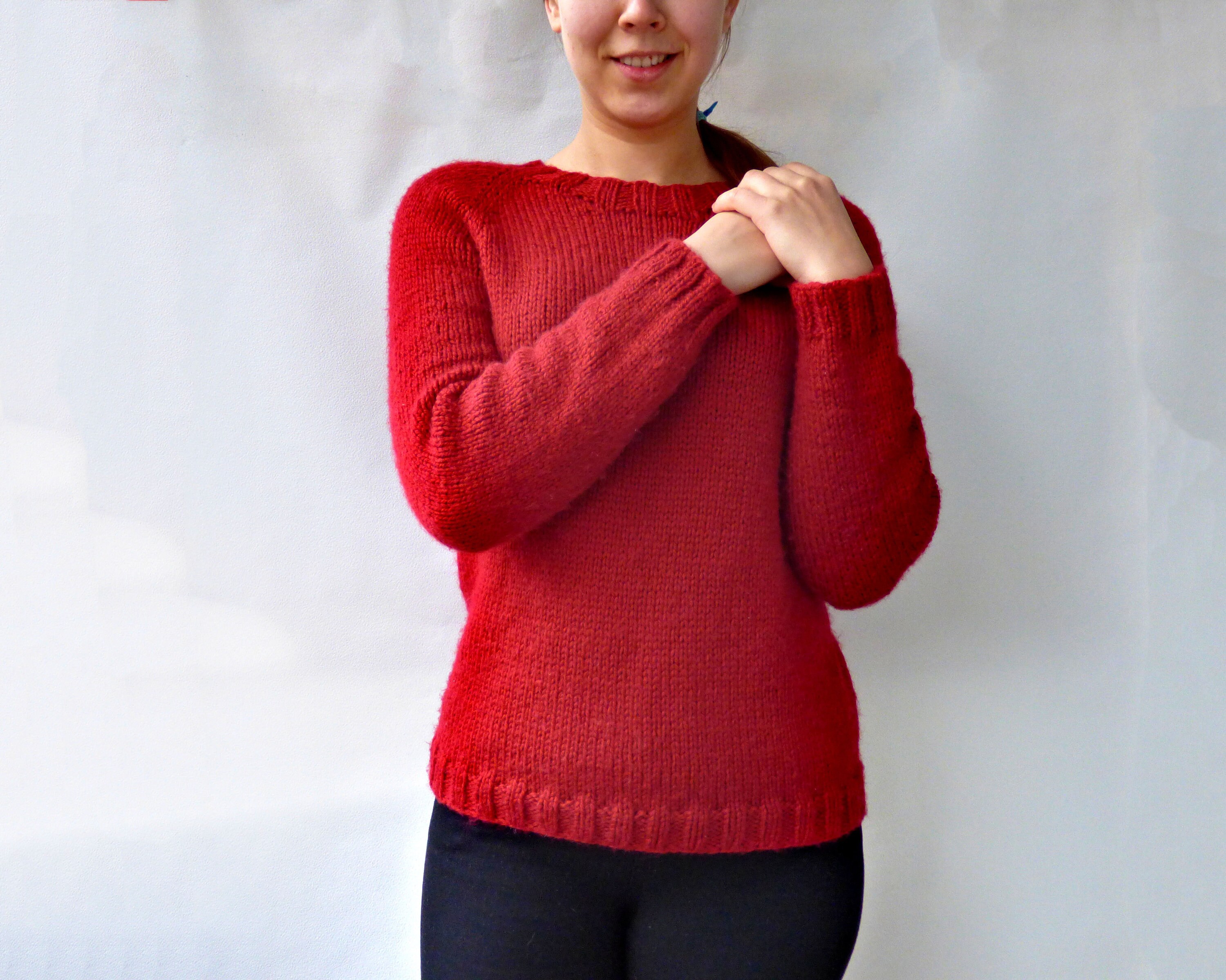 Knitting Pattern Gerda Sweater topdown Seamless. Sizes Etsy