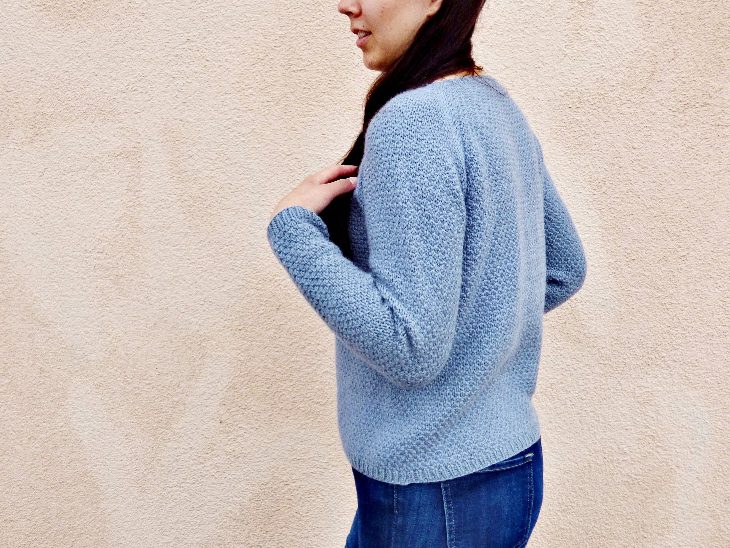 Knitting Pattern Pearl Sweater top-down Seamless. - Etsy