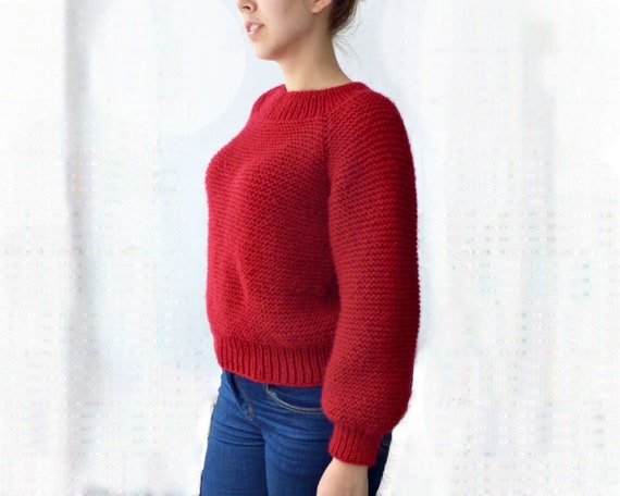 Knitting Pattern the Korbet Sweater top-down Garter - Etsy