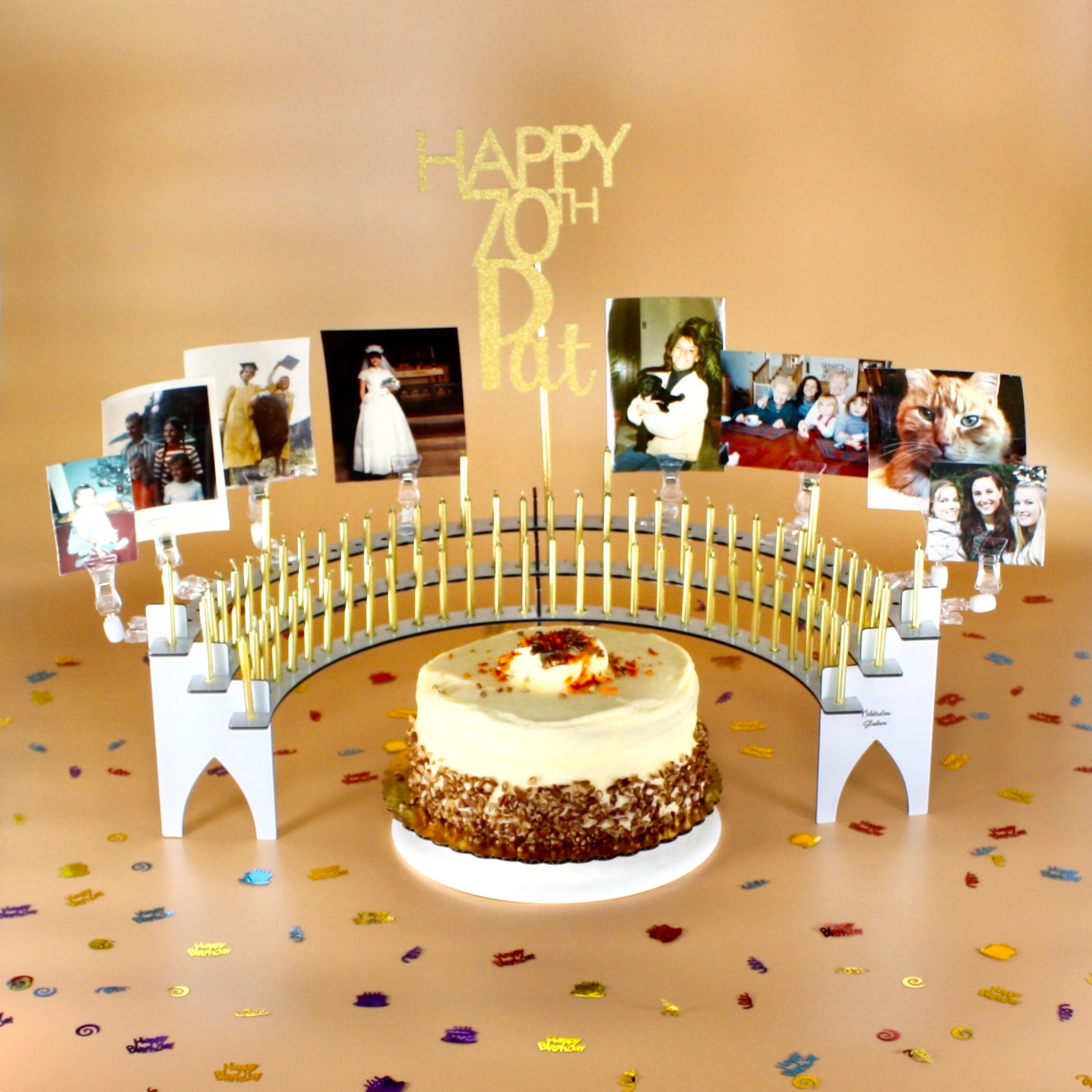 Birthday Candle HolderLarge Celebration Stadium Reusable Etsy