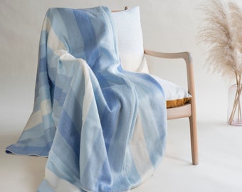 Couverture douce alpaga - Alpaca Blanket - Couverture boho - Couverture yoga - Jeté boho - couverture meditation - couverture crème pastel