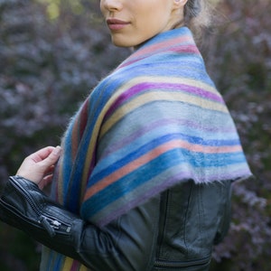 Alpaca Scarf, Colorful Alpaca Shawl - alpaca wrap wedding - chic oversized scarf - Hygge scarf -Alpaca Pashmina