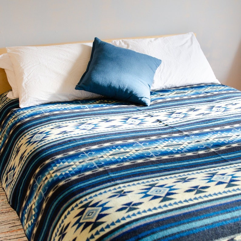 Large Aztec Blanket Alpaca Queen Blanket Tribal Travel Etsy