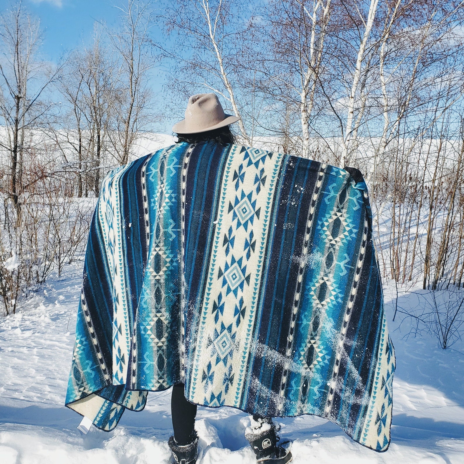 Large Aztec Blanket Alpaca Queen Blanket Tribal Travel Etsy