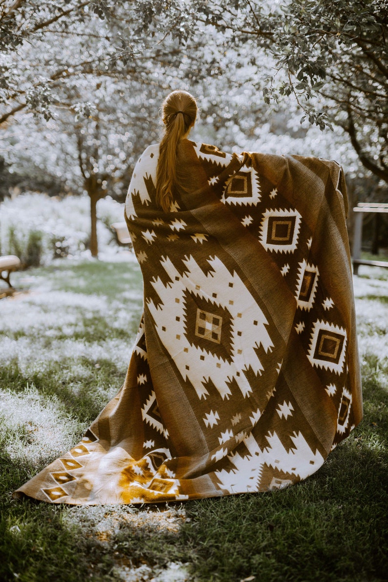 Alpaca Queen Blanket Wool Blanket Tribal Blanket Alpaca Etsy