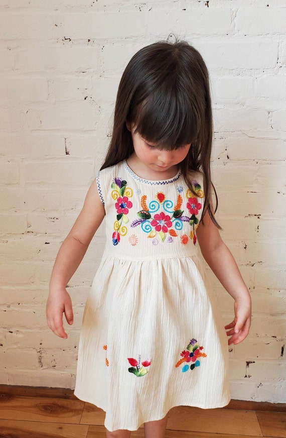 baby girl mexican embroidered dress