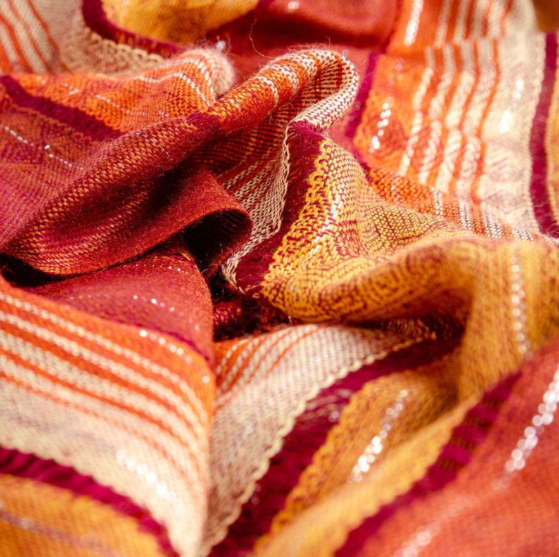 burnt orange pashmina shawls