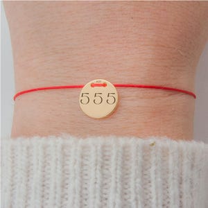 Bracciale 555 • Bracciale con numero angelico • Numero angelico 555 • Gioielli con numero angelico • Carta con numero angelico • Numeri angelici • Bracciale con perline numeriche