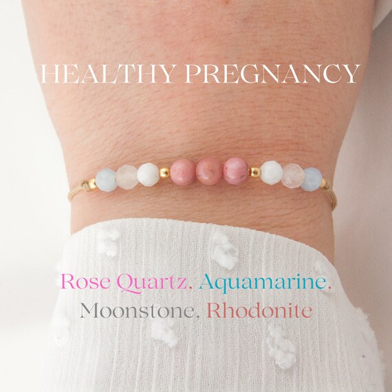 thumbnail image 2 of Healthy Pregnancy Crystal Bracelet Mom To Be Pregnancy Support Gift Fertility Crystals Jewelry Spiritual Bracelet (HEALTHY PREGNANCY Bracelet Ca 2 of 9