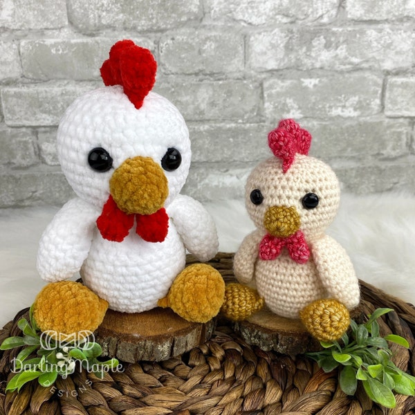 Pocket Pal Chicken / Chicken Crochet Pattern / Amigurumi / Plushy / Stuffy / Crochet Animal