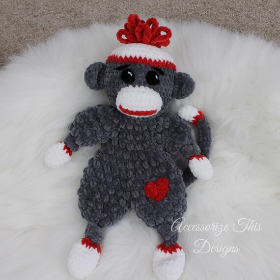 Crochet Pattern: Sock Monkey Ragdoll 
