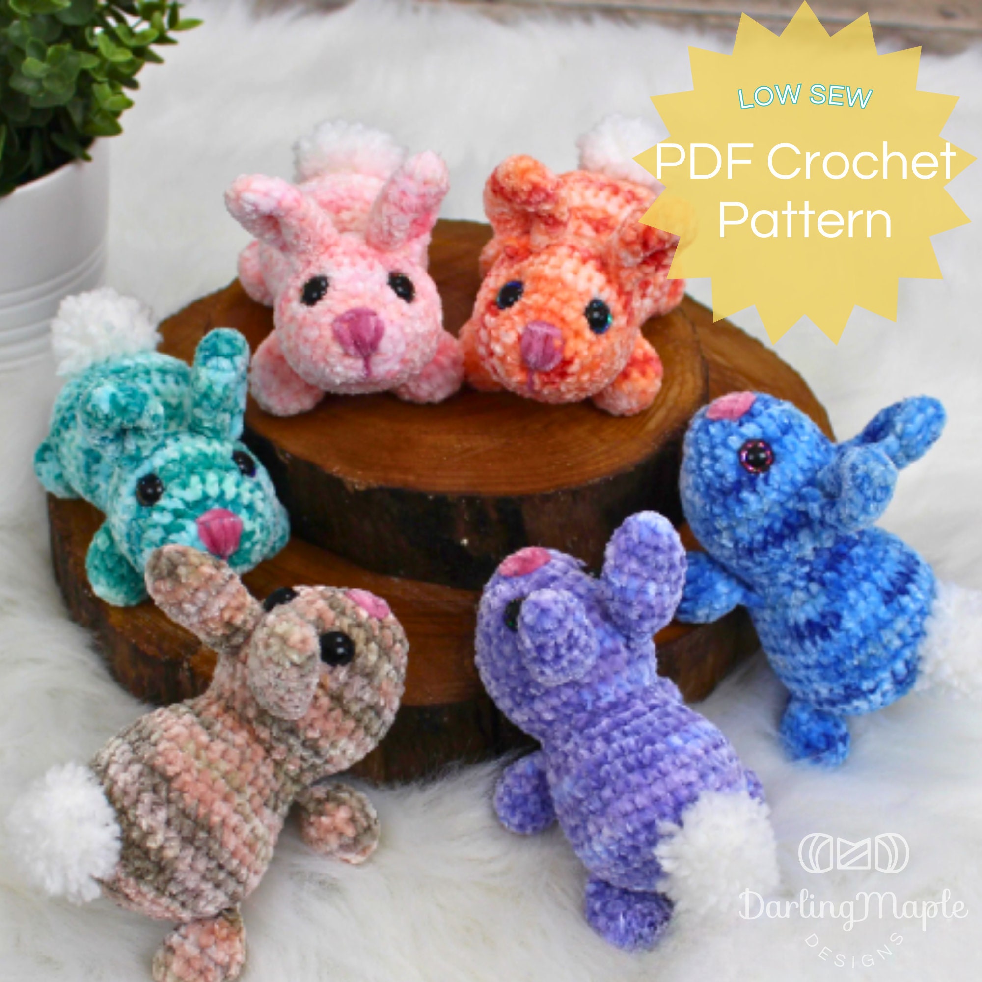 40 Easter Bunny Crochet Patterns for Spring Gifts, Baskets, and Home Decor 1 Easter Bunny Crochet Pattern. Mini Rabbit Amigurumi.
