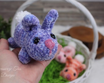 Crochet Pattern: Pocket Pal Bunny / Rabbit / Bunny/ Amigurumi/ Stuffy/ Softie/ Animal