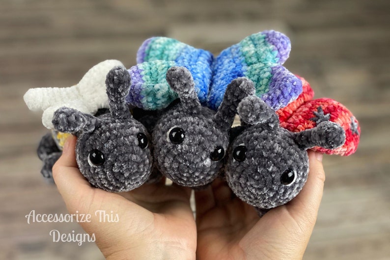 Crochet Pattern: Pocket Pal Ladybug / Insect / Bug/ Amigurumi/ Stuffy/ Softie/ Animal image 5