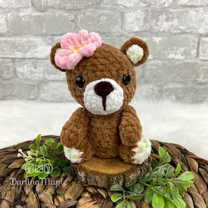 Lil&#39; Bitty Bear Crochet Pattern - Amigurumi Bear - Teddy Bear
