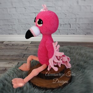 PDF Flamingo Crochet Doll Pattern. "Francesca" Flamingo Amigurumi Softie. Bird Plush Pattern from Cuddle Buddy Collection image 8