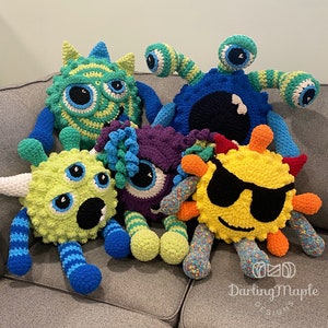 Monster Pillow Buddy - Crochet Pattern