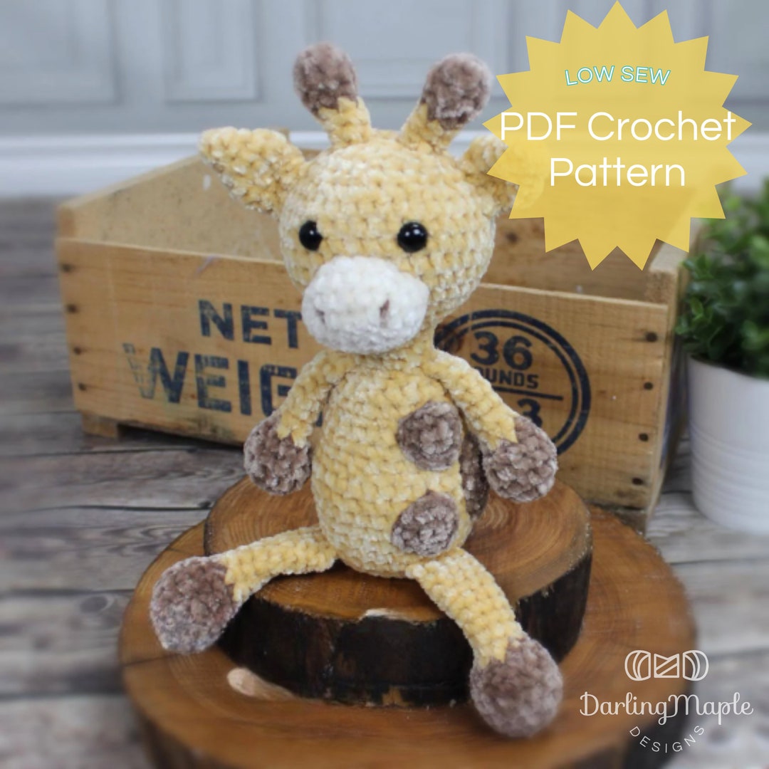 PDF Flip Flop Giraffe Crochet Giraffe Amigurumi Stuffy