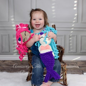 Crochet Pattern:Mermaid Ragdoll Lovey/ Amigurumi/ Stuffy/ Softie/ doll image 6