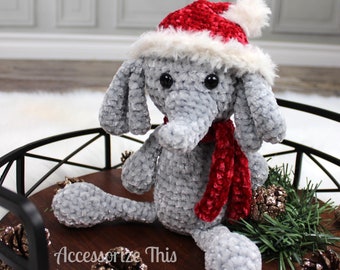 Crochet Pattern: Flip Flop Elephant / Amigurumi/ Stuffy/ Softie/ Animal / Jungle